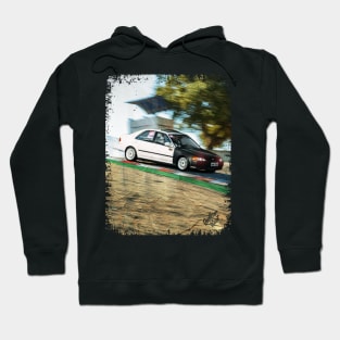 JDM Civic in Laguna Seca Hoodie